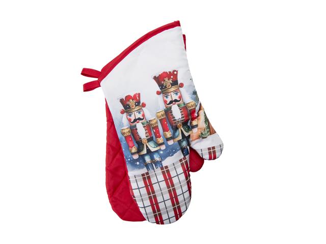 14" OVEN MITTS (2PCS) (NUTCRACKER TWIN)